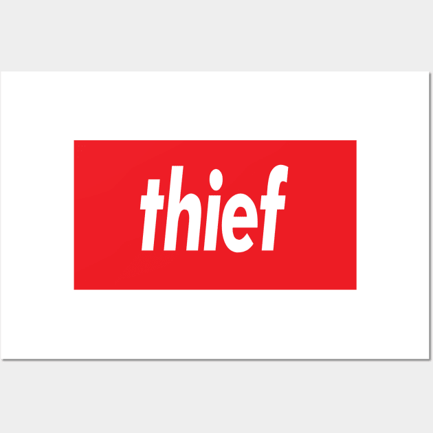 Thief Wall Art by ProjectX23 Orange